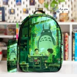 کوله پشتی طرح انیمه توروتو و جامدادی - Image 2