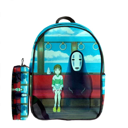 کوله پشتی طرح انیمه شهر اشباح 2 و جامدادی - Image 1