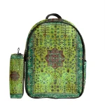 کوله پشتی طرح قالی کد 3 و جامدادی