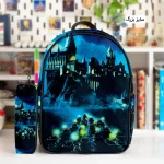 کوله پشتی طرح قلعه ی هاگوارتز و جامدادی - Image 2