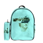 کوله پشتی طرح مجسمه داوود و جامدادی