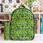 کوله پشتی طرح نقش کاشی و جامدادی - Image 2
