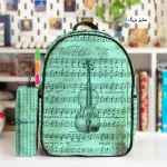 کوله پشتی طرح ویولن و جامدادی - Image 2